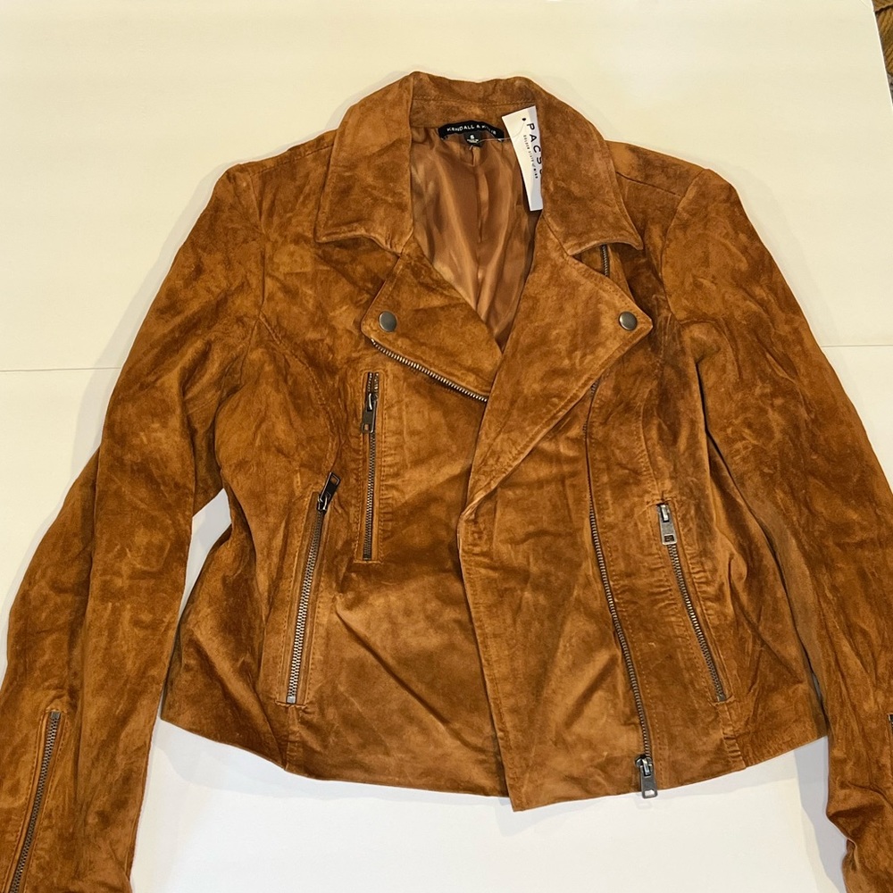 Kendall and Kylie Leather Biker Jacket sz S